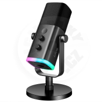 FIFINE AM8 - USB dynamický RGB herní mikrofon s tlačítky - černá (P4/PS5/PC/Mac)