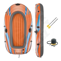 Nafukovací člun Kondor Elite 2000 set (člun, 1 pár pádel, ruční pumpa), 196x106 cm - oranž_(1)