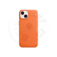 Apple kožený kryt s MagSafe na iPhone 14 - oranžový