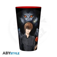 DEATH NOTE - Large Glass - 400ml - Light &amp; Misa