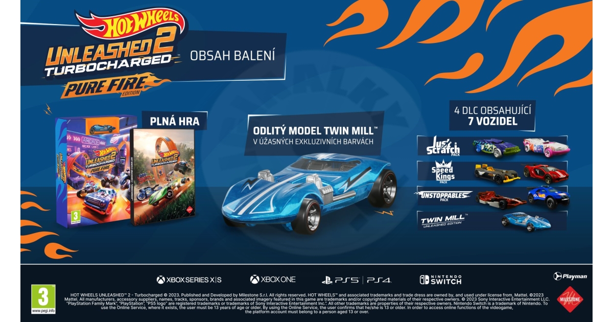 Hot Wheels Unleashed 2 Pure (PS4) Edition Fire
