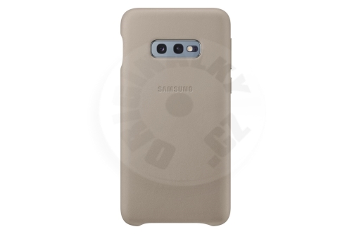 Samsung Kožený zadný kryt Galaxy S10 e - sivá
