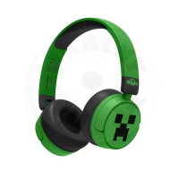 OTL - Minecraft dětská bezdrátová sluchátka - Creeper - zelená OTL - Minecraft dětská bezdrátová sluchátka - Creeper - zelená