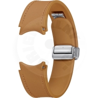 Samsung hybridní eko-kožený řemínek s překlápěcí sponou S/M pro Watch 4-8 - hnědá