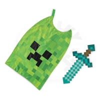 Minecraft kostým diamatový meč a plášť