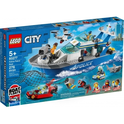 LEGO® City 60277 Policejní hlídková loď