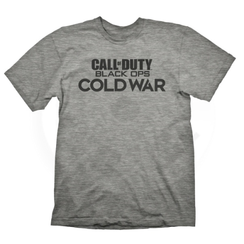 Call of Duty: Cold War pánské tričko "Logo" šedé Melange - velikost - XXL