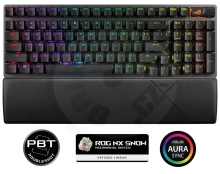 ASUS klávesnice ROG STRIX SCOPE II 96, mechanická, bezdrátová (ROG NX Snow / PBT) - US