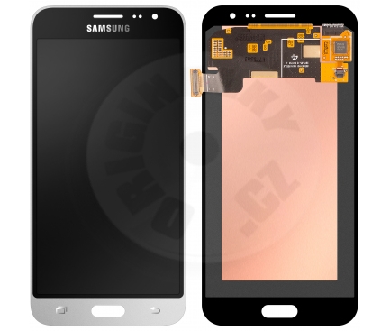 Samsung originální LCD a dotyková vrstva pro Galaxy J3 (2016) J320 - bílá