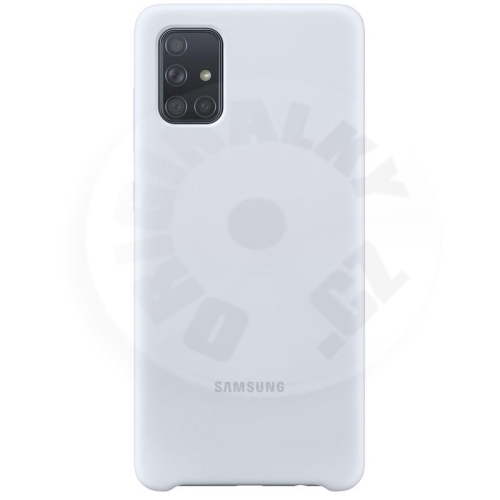 Samsung Silikonový zadní kryt A71 - stříbrná