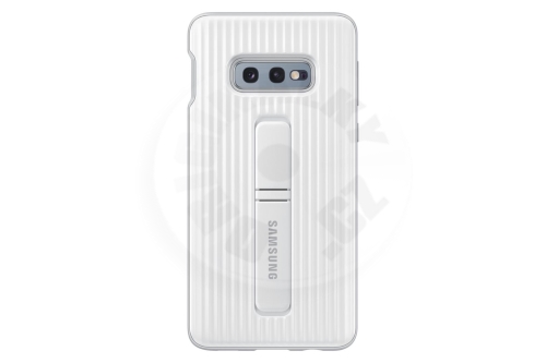 Samsung Tvrzený ochranný kryt so stojančekom Galaxy S10 e - biela