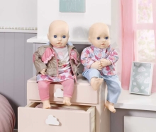 Baby Annabell Oblečení s bundou, 43 cm - růžové kalhoty_(2)