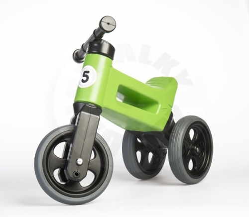 Teddies Bouncer FUNNY WHEELS Rider Sport green 2in1, saddle height 28 / 30cm load capacity