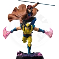 Iron Studios X-Men ' 97 - Gambit &amp; Wolverine Deluxe Art Scale 1/10 Statue