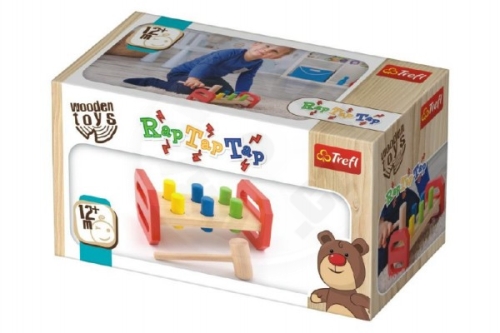Trefl Hammer with wooden hammer Wooden Toys in a box 22,5x12,5x10,5cm 12m +