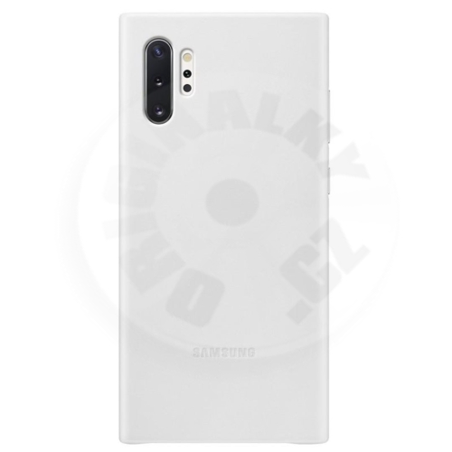 Samsung Kožený zadní kryt Note 10+ - bílá
