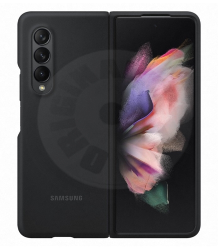 Samsung Silikonový zadní kryt Samsung Galaxy Z Fold 3 F926 (2021) - čierna
