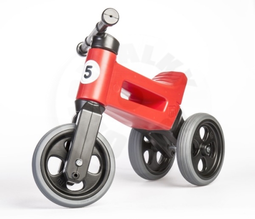 Teddies Bouncer FUNNY WHEELS Rider Sport red 2in1, saddle height 28 / 30cm load capacity 2