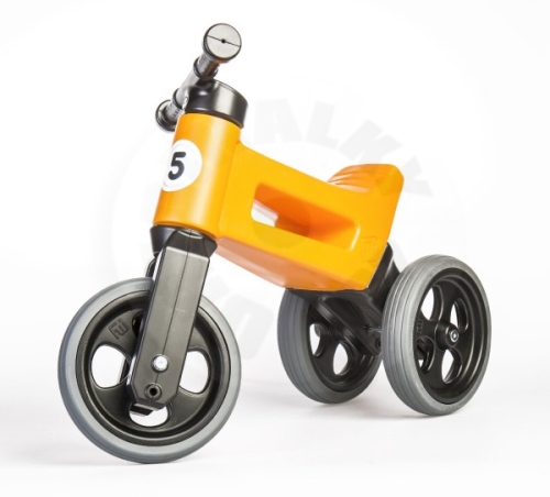 Odrážedlo FUNNY WHEELS Rider Sport oranžová 2v1, výška sedla 28/30cm nosnost 25kg