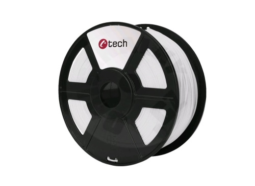 C-TECH Filament, PLA, 1,75mm, 1kg (330m) - bílá