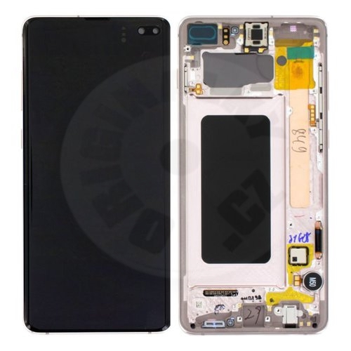 Samsung original LCD and touch layer for S10+ - white