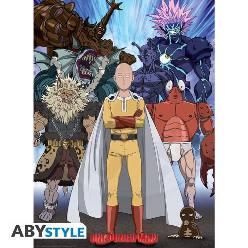 ONE PUNCH MAN - Poster Chibi 52x38 - Saitama vs Vilains_(1)