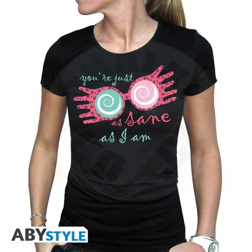 HARRY POTTER - Tshirt "Luna Lovegood" woman SS black - basic S_(1)