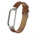 Deveroux Kožený řemínek pro Mi Band 5/6 - hnědá