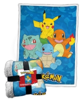 Fleecová deka - Pokémon Happy Crew 100x150cm