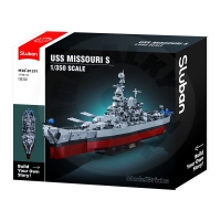Sluban Model Bricks M38-B1291 Bitevní loď USS Missouri 1:350