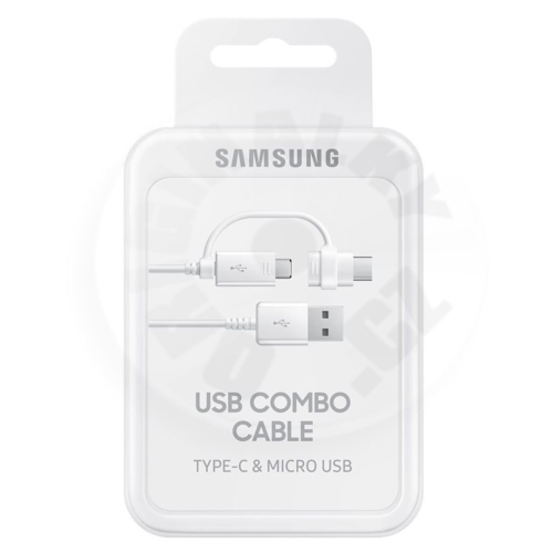 Samsung Datový kabel USB-C na Micro USB - bílá