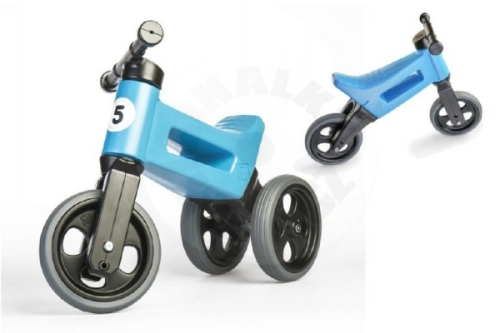 Teddies Bouncer FUNNY WHEELS Rider Sport blue 2in1, saddle height 28 / 30cm load capacity