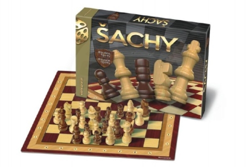 Bonaparte Chess wooden pieces board game in a box 33x23x3cm