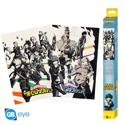 MY HERO ACADEMIA - Set 2 Posters Chibi 52x38 - Heroes/Villains x4_(1)
