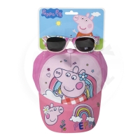Sada - kšiltovka a brýle - PEPPA PIG