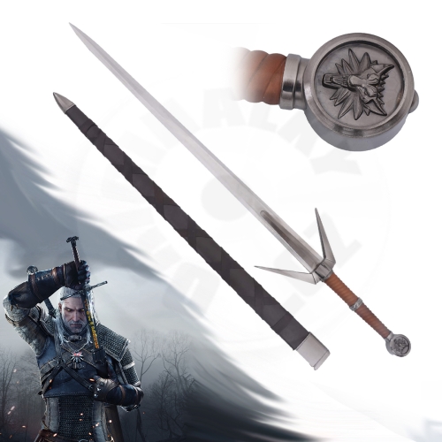 Stříbrný Meč "Geralt Of Rivia" - Zaklínač - 121 cm