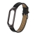 Deveroux Kožený řemínek pro Mi Band 5/6 - černá