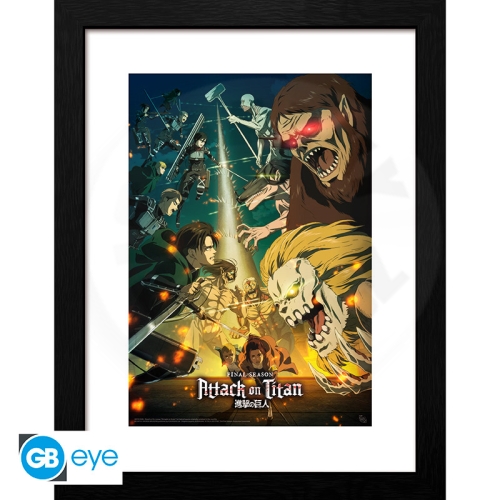 ATTACK ON TITAN - Framed print "S4 key art 3" (30x40) x2*_(1)