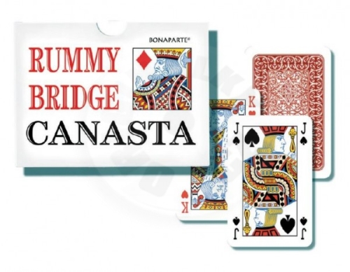 Bonaparte Canasta board game - cards 108pcs in a paper box 12x9x2cm