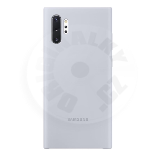 Samsung Silikonový zadný kryt Note 10+ - strieborná