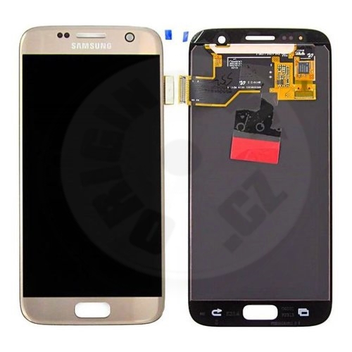 Samsung original LCD and touch layer for S7 - gold