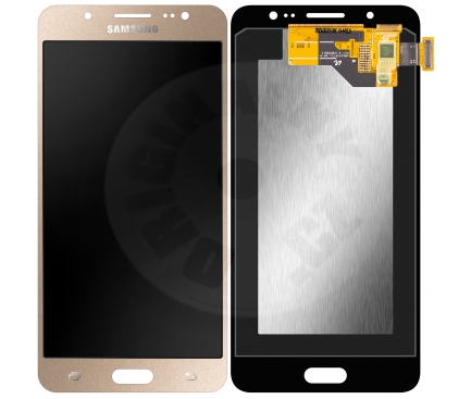 Samsung originálne LCD a dotyková vrstva pre Galaxy J5 (2016) J510 - zlatá