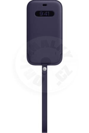 Apple iPhone 12 Mini kožená kapsa - fialová