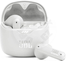 JBL Tune Flex, bezdátová sluchátka do uší, bílá