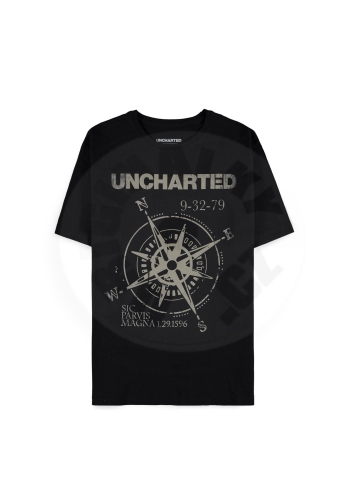 Uncharted Kompas - pánske tričko čierna