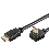 PremiumCord HDMI High Speed + Ethernet kábel, pozlátený zahnutý konektor 90 ° 3m M / M