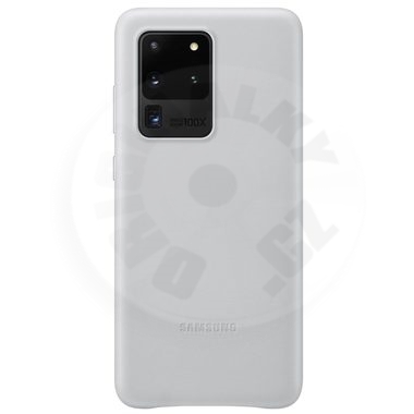 Samsung Kožený zadný kryt Galaxy S20 Ultra - světlo sivá