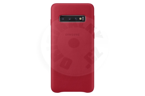 Samsung Kožený zadný kryt Galaxy S10 - červená
