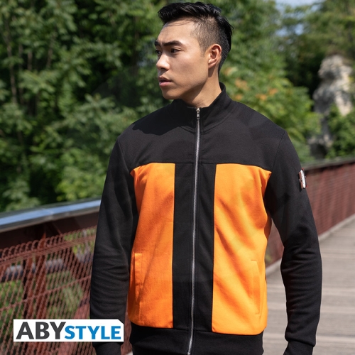 NARUTO SHIPPUDEN - Jacket replica - "Naruto" Men orange/black L_(1)