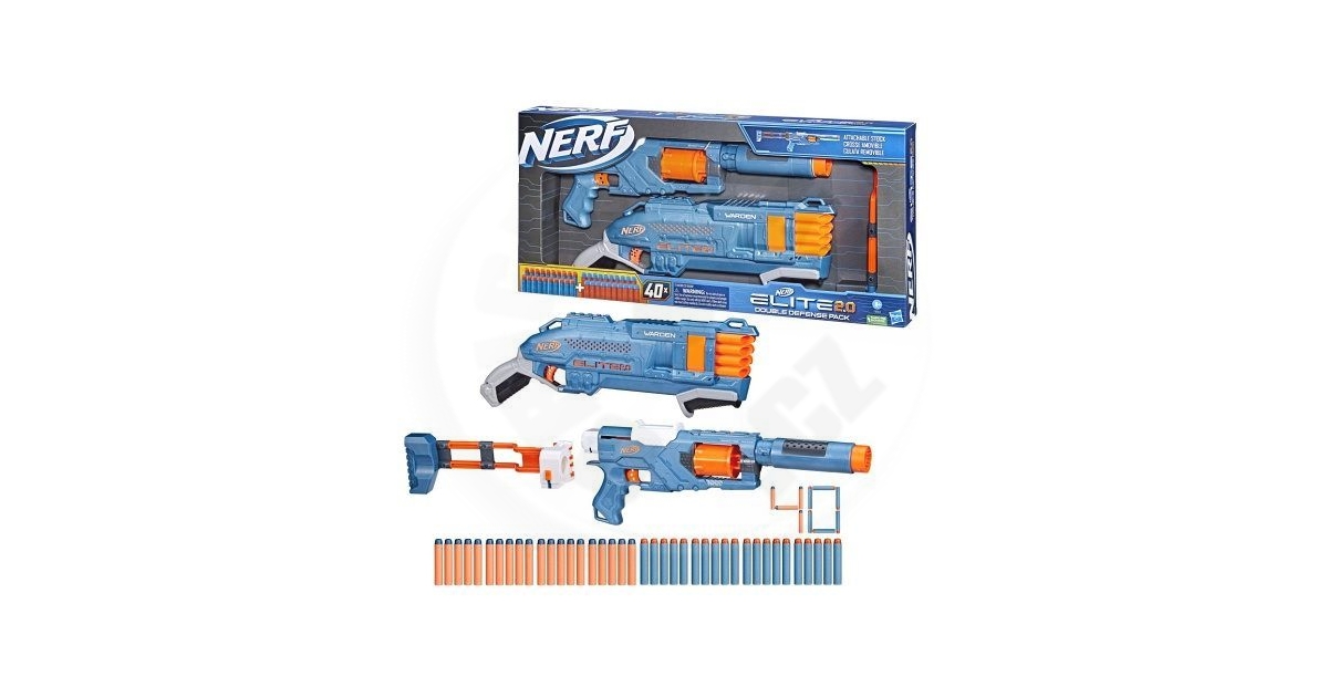 NERF Elite 2.0 Spectre Warden Double Defense Pack, Ages 8+